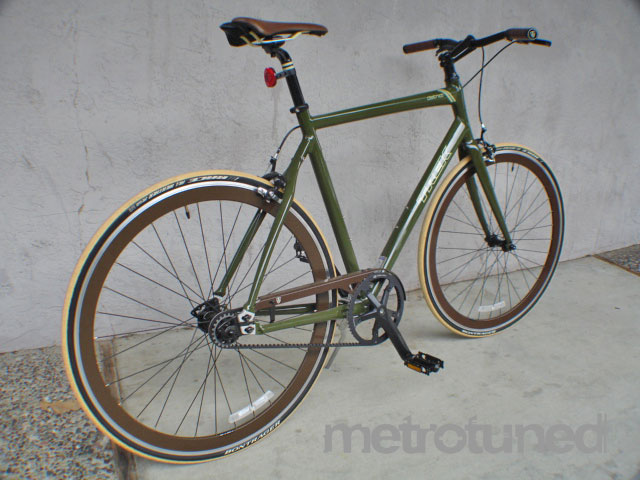   olive British racing green and tan colorway. Rare bird $1,100 MSRP